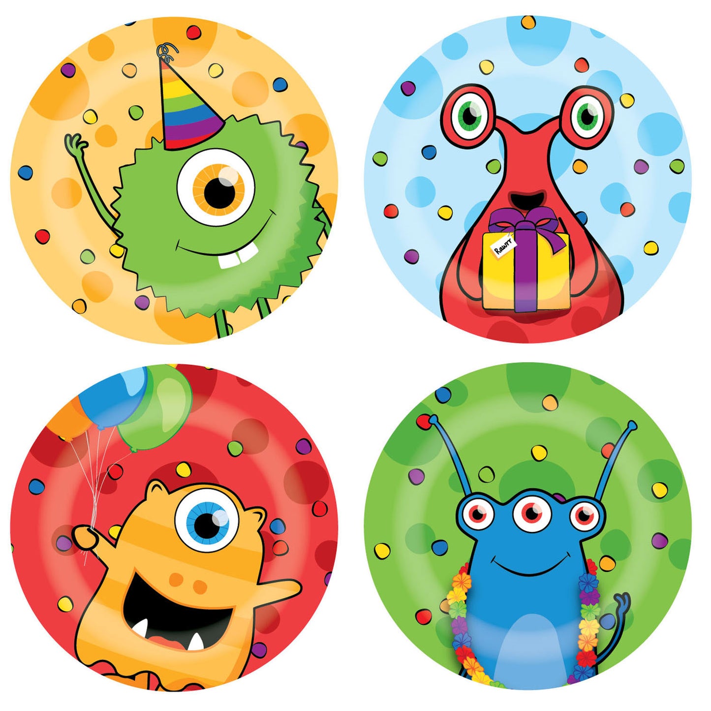 Zeichen Monster Party, 8st.