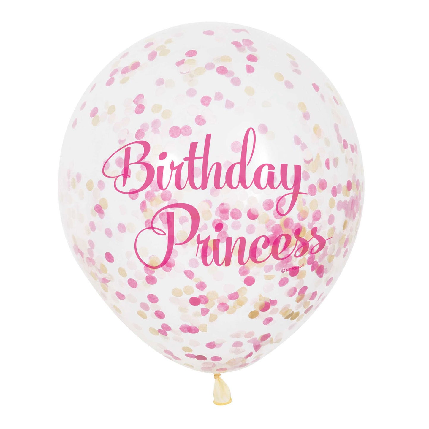 Haza Witbaard Confetti Balloons Prinzessin, 6st.