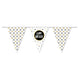Flag -Linie alles Gute zum Geburtstag Gold, 10mtr.