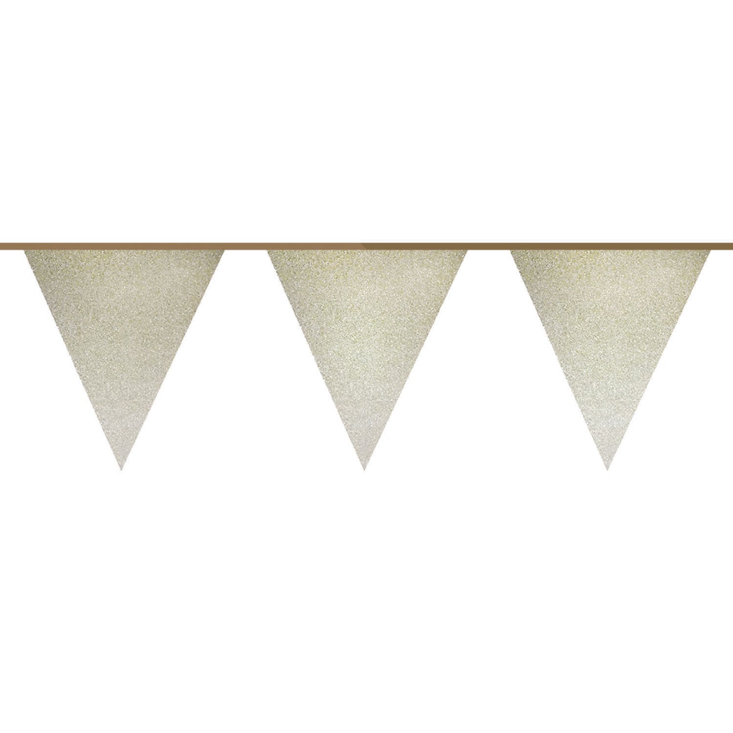 Flag -Linie Gold Glitter, 6mtr.