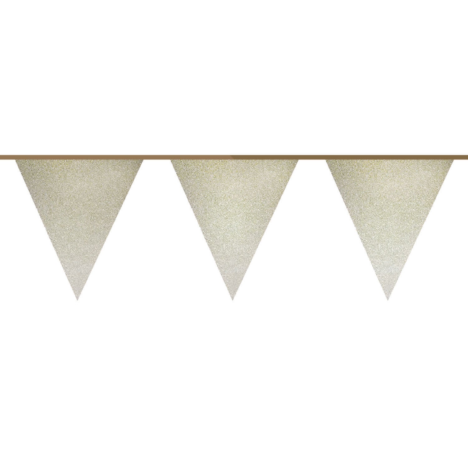 Flag -Linie Gold Glitter, 6mtr.