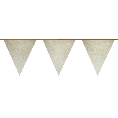 Flag -Linie Gold Glitter, 6mtr.