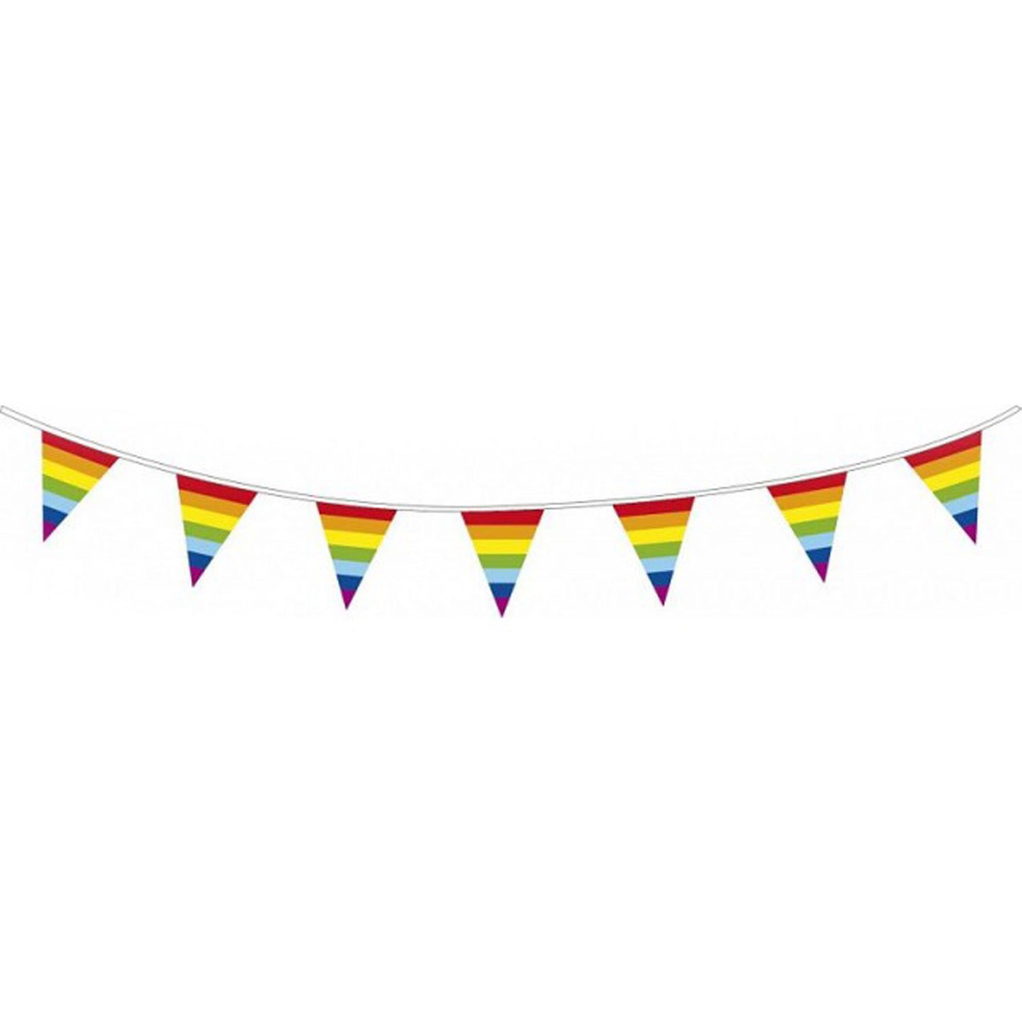 Haza Witbaard Flag -Linie Regenbogen, 10mtr.
