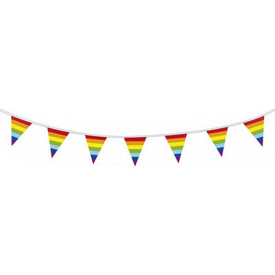 Haza Witbaard Flag -Linie Regenbogen, 10mtr.