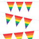 Haza Witbaard Flag -Linie Regenbogen, 10mtr.