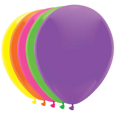 Haza Witbaard Balloons 5 Neonfarben, 10st.
