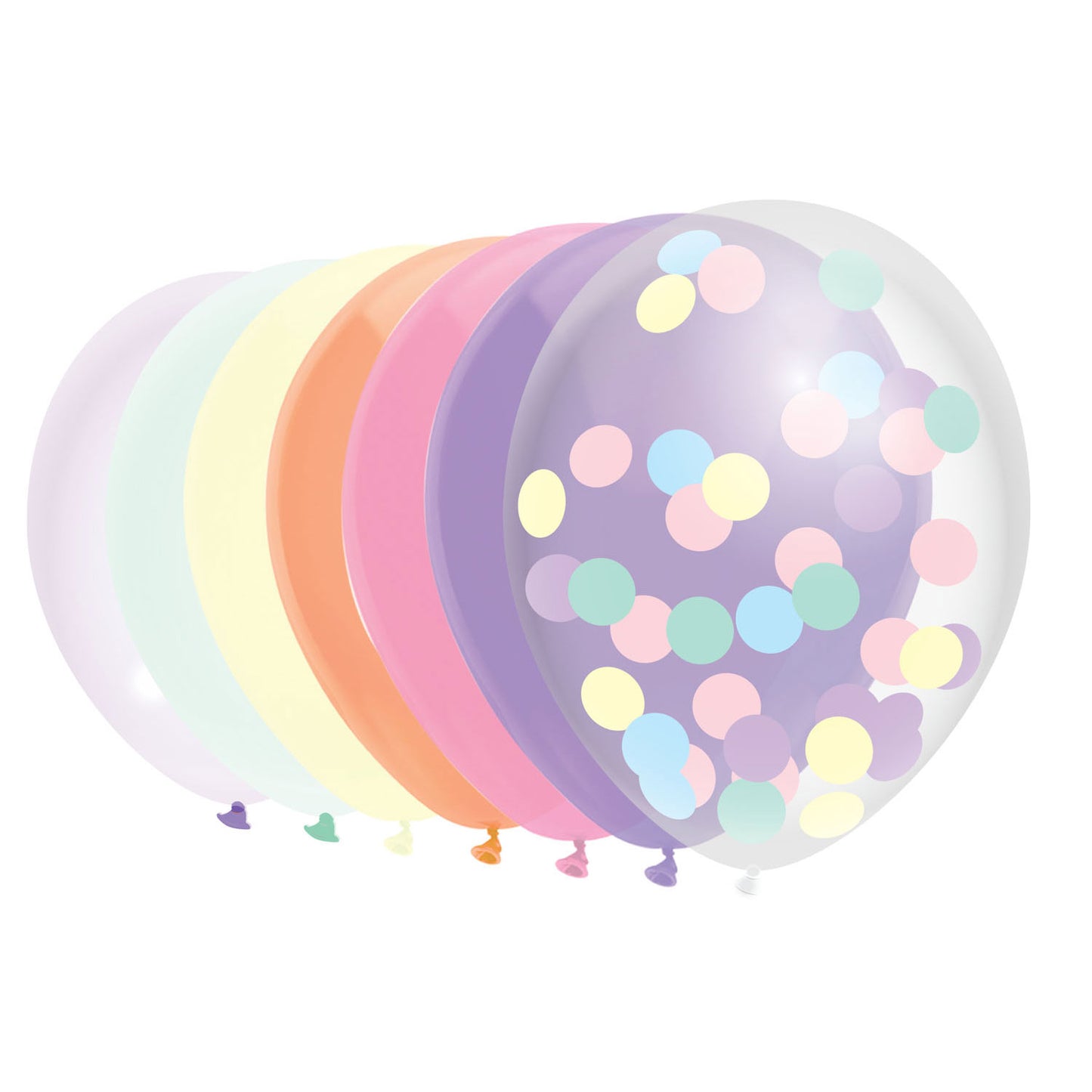 Haza Whitebeard Luftballons Pastell, 10 Stk.