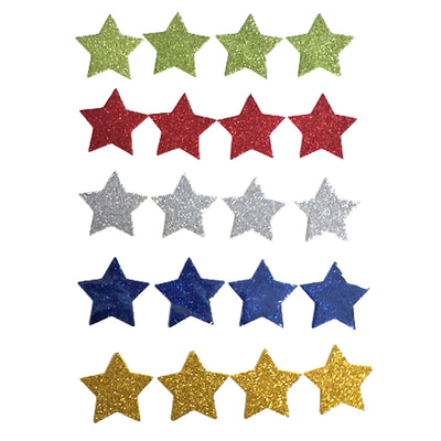 Haza Witbaard Foamstickers Stars Glitter, 54st.