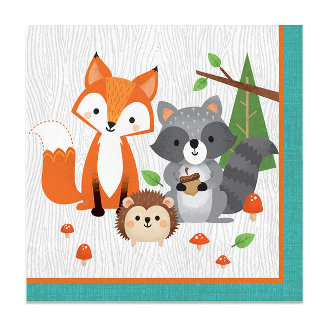 Haza Witbaard Wild Ones Servietten, 16st.