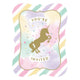 Haza Witbaard Unicorn Einladungen, 8st.