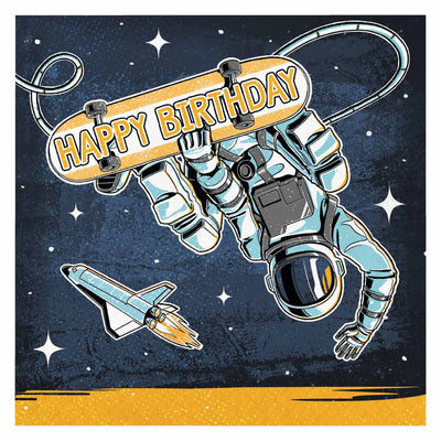 Haza Witbaard Astronaut Servietten, 16st.