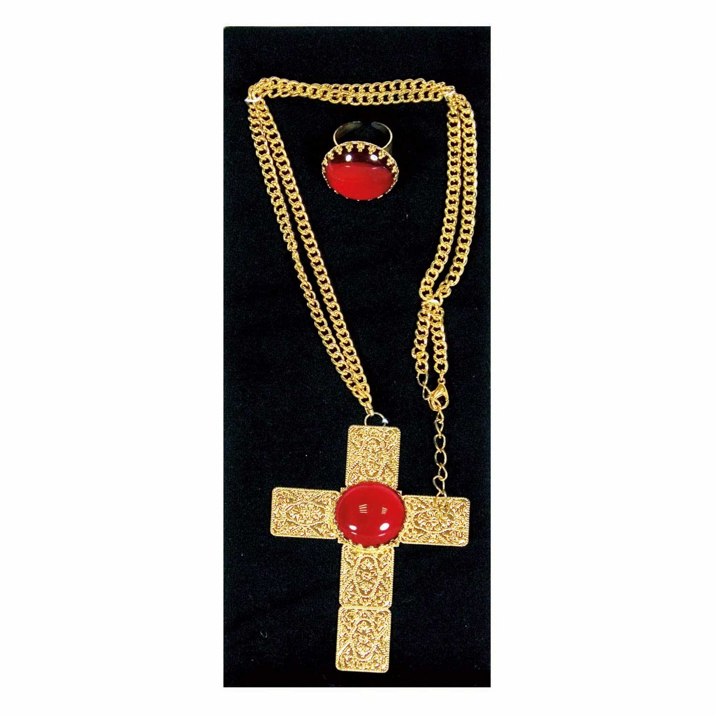 Haza Witbaard Sinterklaas setzt Kreuz und Ring