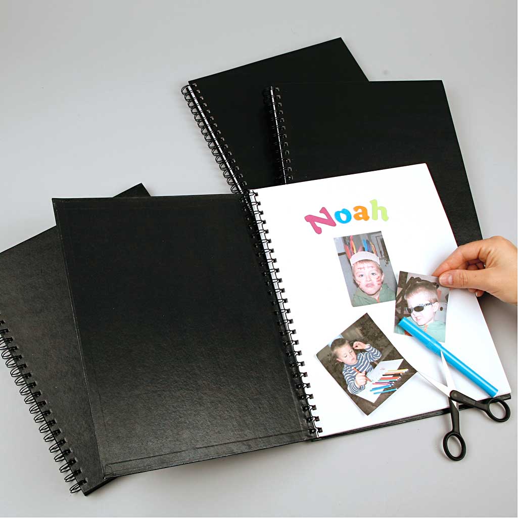 Creativ Firmennotizbuch, Größe 23x30,5 cm, 120 g, schwarz, 1 Stück