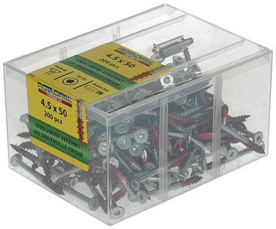 Rotadrill 1039998 - Universalschraube vktx vz 4,5x50mm (200) | 4 Stück