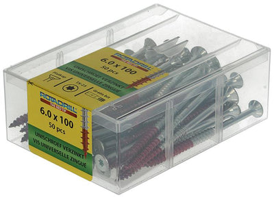 Rotadrill 1040004 - Universalschraube vktx vz 6,0x100mm (50) | 4 Stück
