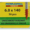 Rotadrill 1040006 - Universalschraube vktx vz 6,0x140mm (50) | 4 Stück