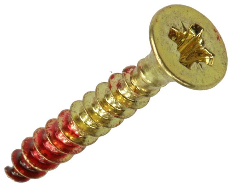 Rotadrill 1039887 - Universalschraube Messing VK PZD 3,0x20mm (16) | 6 Stück
