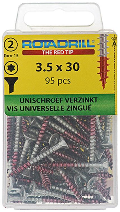 Rotadrill 1039929 - Universalschraube vktx vz 3,5x30mm (95) | 6 Stück