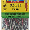 Rotadrill 1039930 - Universalschraube vktx vz 3,5x35mm (80) | 6 Stück