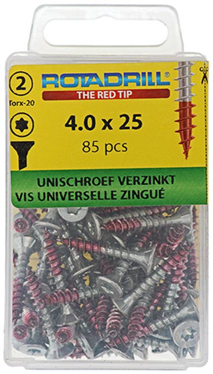 Rotadrill 1039934 - Universalschraube vktx vz 4,0x25mm (85) | 6 Stück