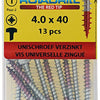 Rotadrill 1039846 - Universalschraube ck pzd vz 4,0x40mm (13) | 6 Stück