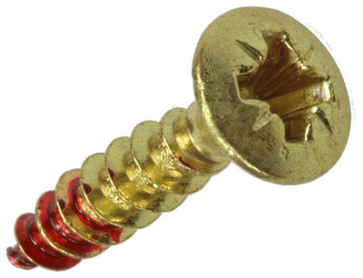 Rotadrill 1039882 - Universalschraube Messing LK PZD 4,0x20mm (27) | 6 Stück