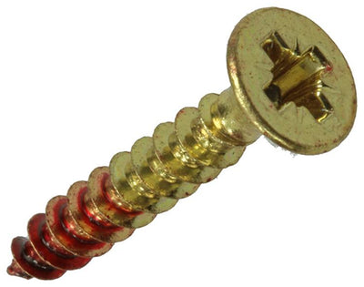 Rotadrill 1039889 - Universalschraube Messing VK PZD 4,0x25mm (7) | 6 Stück