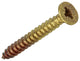 Rotadrill 1039891 - Universalschraube Messing VK PZD 4,0x35mm (5) | 6 Stück
