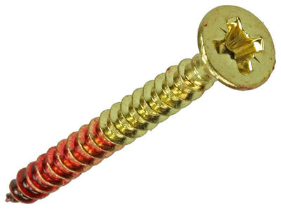 Rotadrill 1039892 - Universalschraube Messing VK PZD 4,0x40mm (5) | 6 Stück