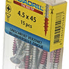 Rotadrill 1039782 - Universalschraube VK PZD VZ 4,5x45mm (15) | 6 Stück