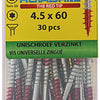 Rotadrill 1039945 - Universalschraube vktx vz 4,5x60mm (30) | 6 Stück