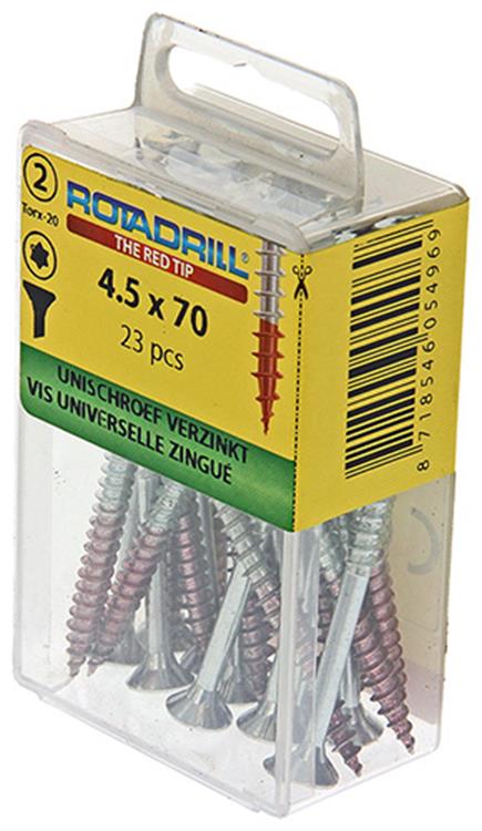 Rotadrill 1039946 - Universalschraube vktx vz 4,5x70mm (23) | 6 Stück