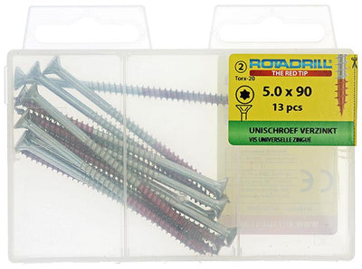 Rotadrill 1039953 - Universalschraube vktx vz 5,0x90mm (13) | 6 Stück