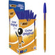 Kugelschreiber Bic Cristal Fine 0,3–0,5 mm, blaue, luftdurchlässige Kappe