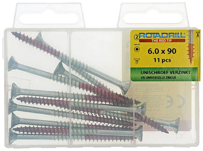 Rotadrill 1039956 - Universalschraube vktx vz 6,0x90mm (11) | 6 Stück