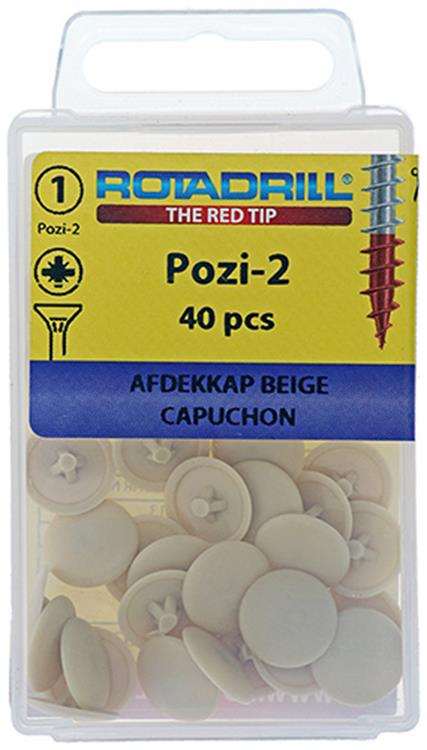 Rotadrill 1039837 - Abdeckkappe PZD 2 Beige (40) | 6 Stück