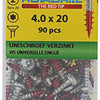 Rotadrill 1039933 - Universalschraube vktx vz 4,0x20mm (90) | 6 Stück