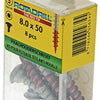 Rotadrill 1039924 – Pfostenhalterschraube Ar-Beschichtung TX 8,0 x 50 mm (8) | 6 Stück