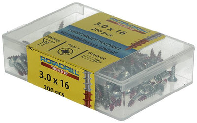 Rotadrill 1039960 - Universalschraube vkpzd vz 3,0x16mm (200) | 4 Stück