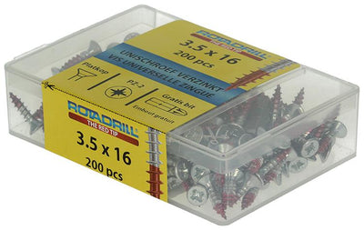Rotadrill 1039964 - Universalschraube vkpzd vz 3,5x16mm (200) | 4 Stück