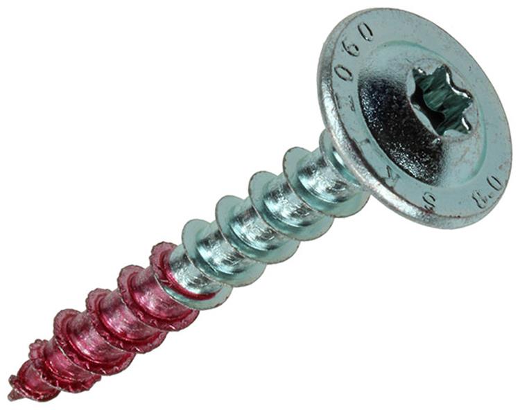 Rotadrill 1040013 - Holzbauschraube Senkkopf VZ TX 8,0x60mm (25) | 4 Stück