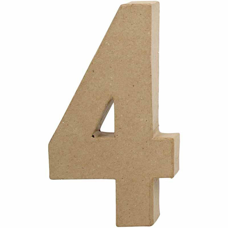 Creativ Firmennummer, 4, H: 20,5 cm, B: 12 ​​cm, Stärke 2,5 cm, 1 Stück