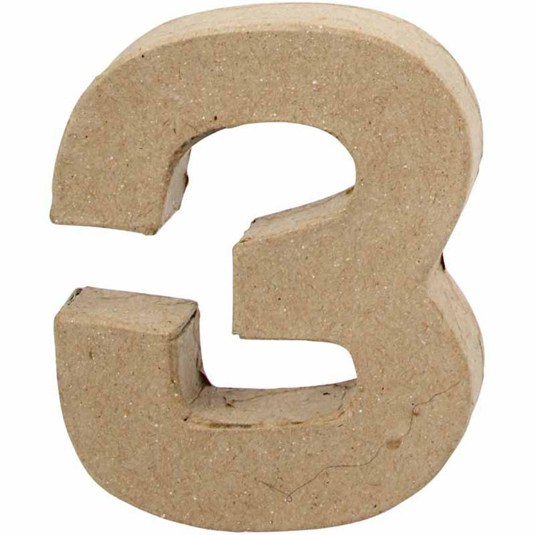 Creativ Firmennummer, 3, H: 10 cm, B: 8 cm, Stärke 1,7 cm, 1 Stück