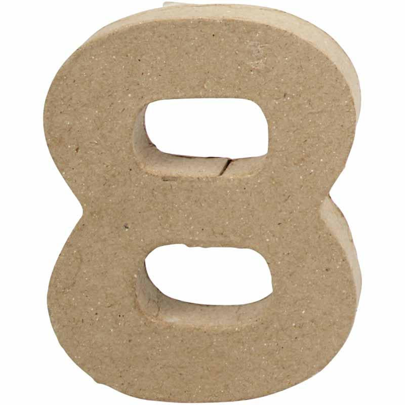 Creativ Firmennummer, 8, H: 10 cm, B: 7,6 cm, Stärke 1,7 cm, 1 Stück