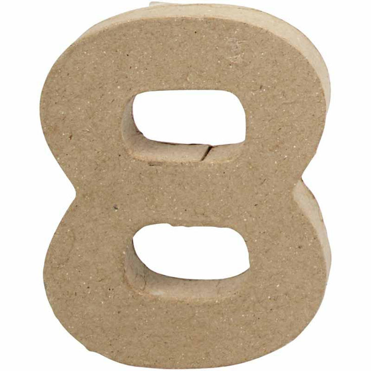 Creativ Firmennummer, 8, H: 10 cm, B: 7,6 cm, Stärke 1,7 cm, 1 Stück