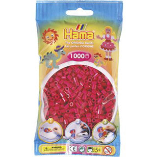 Hama -Eisenperlen dunkelrosa 1000 Stücke