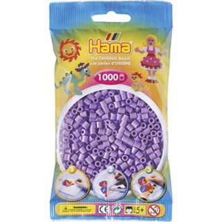 Hama -Eisenperlen 1000 Stück lila Pastell
