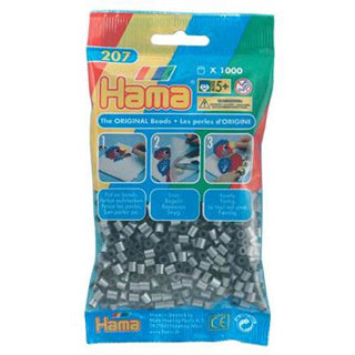 Hama -Eisenperlen 1000 Stücke Silber