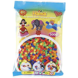 Hama String Bead Mix Neon (201-51), 3000st.