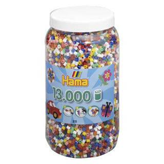 Hama -Eisenperlen in Pot Mix Standard (00), 13.000..